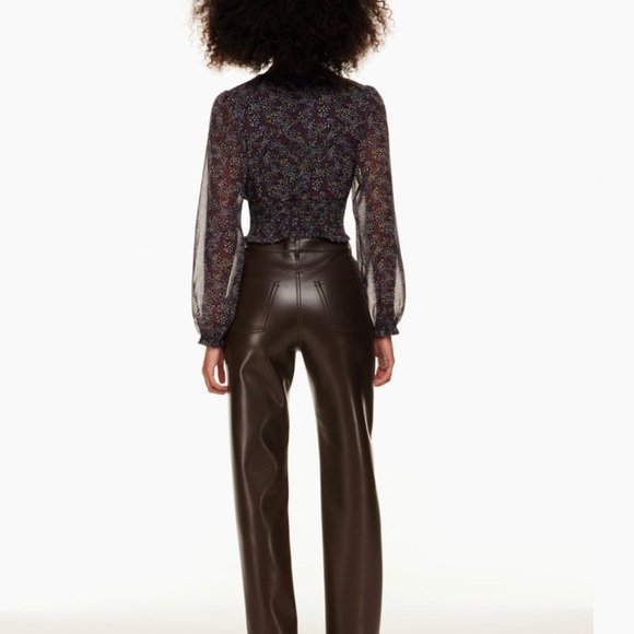 NWT - Aritzia Melina Vegan Leather Pant - Picture 3 of 9